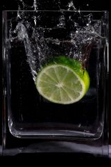 Limette im Glas