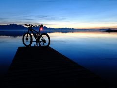 Blaue Stunde am Chiemsee