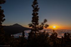 Sonnenuntergang Teide Nationalpark Teneriffa