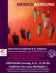 Plakat Ausstellung Menschwerdung