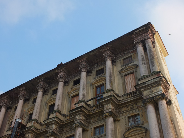 Architekturansicht von Schloß Plumlov, Plumlov, Südmähren, Tschechische Republik