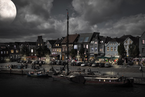 Husum bei Nacht