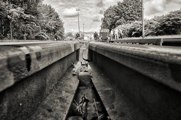 Blick durch die Weiche